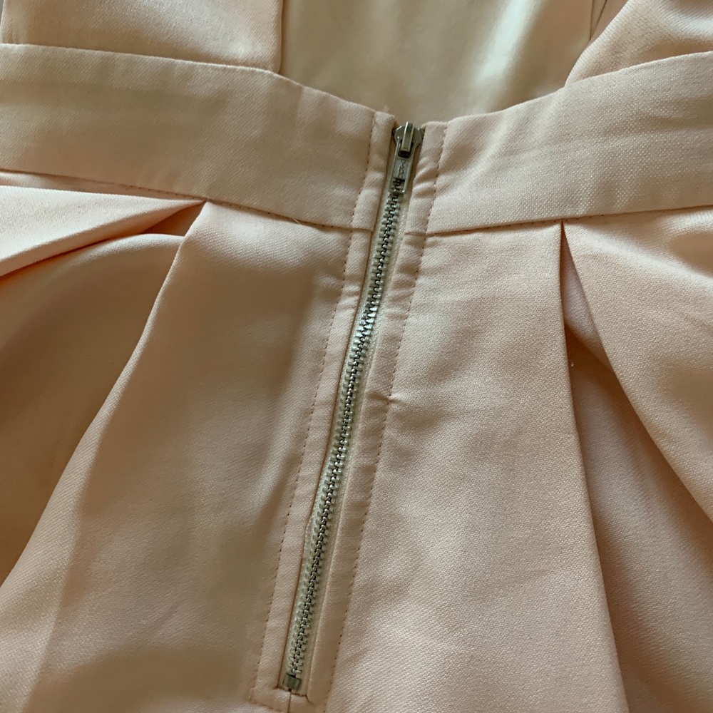 Pink high neck backless skater dress - Picture 6 of 9
